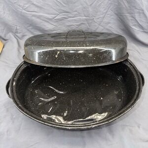 Granite Ware Covered Oval Roaster Pan‎